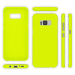 NALIA Neon Silikonhülle für Samsung Galaxy S8 – Soft-Touch & Signal-Neon – NEONSHOCK (Matte Schutzhülle) – Marke aus Berlin