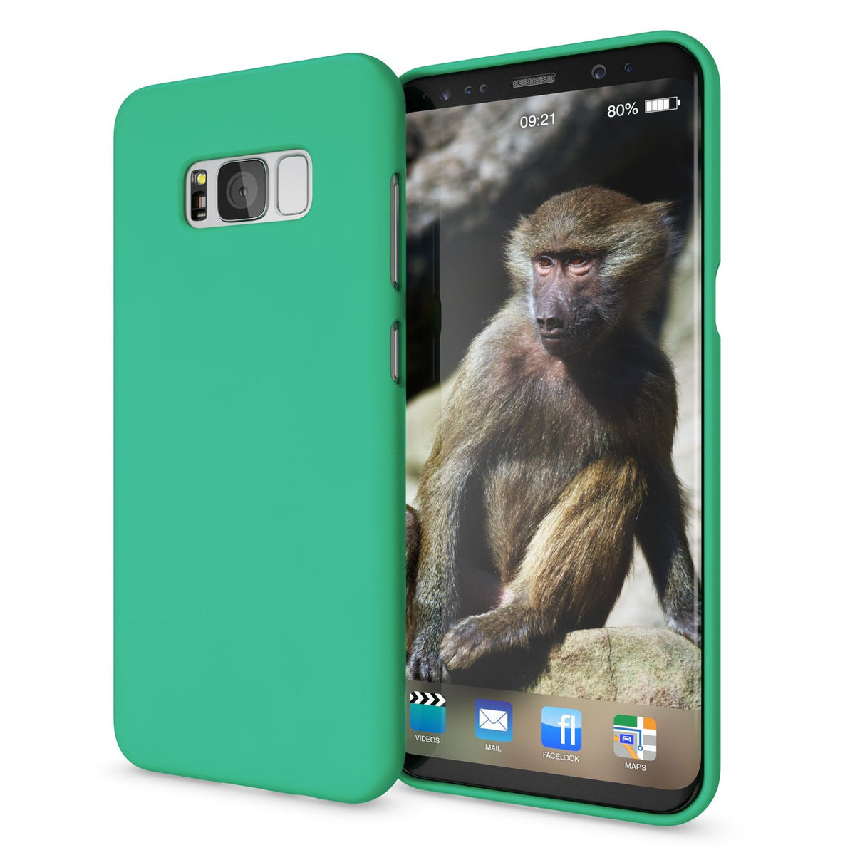 NALIA Neon Silikonhülle für Samsung Galaxy S8 – Soft-Touch & Signal-Neon – NEONSHOCK (Matte Schutzhülle) – Marke aus Berlin