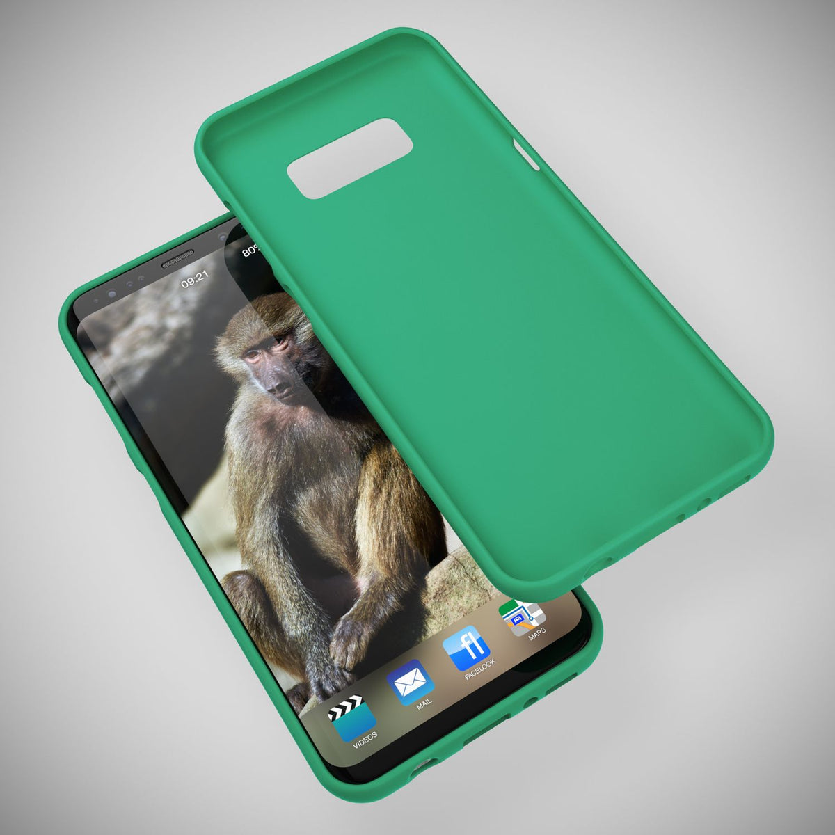 NALIA Neon Silikonhülle für Samsung Galaxy S8 – Soft-Touch & Signal-Neon – NEONSHOCK (Matte Schutzhülle) – Marke aus Berlin