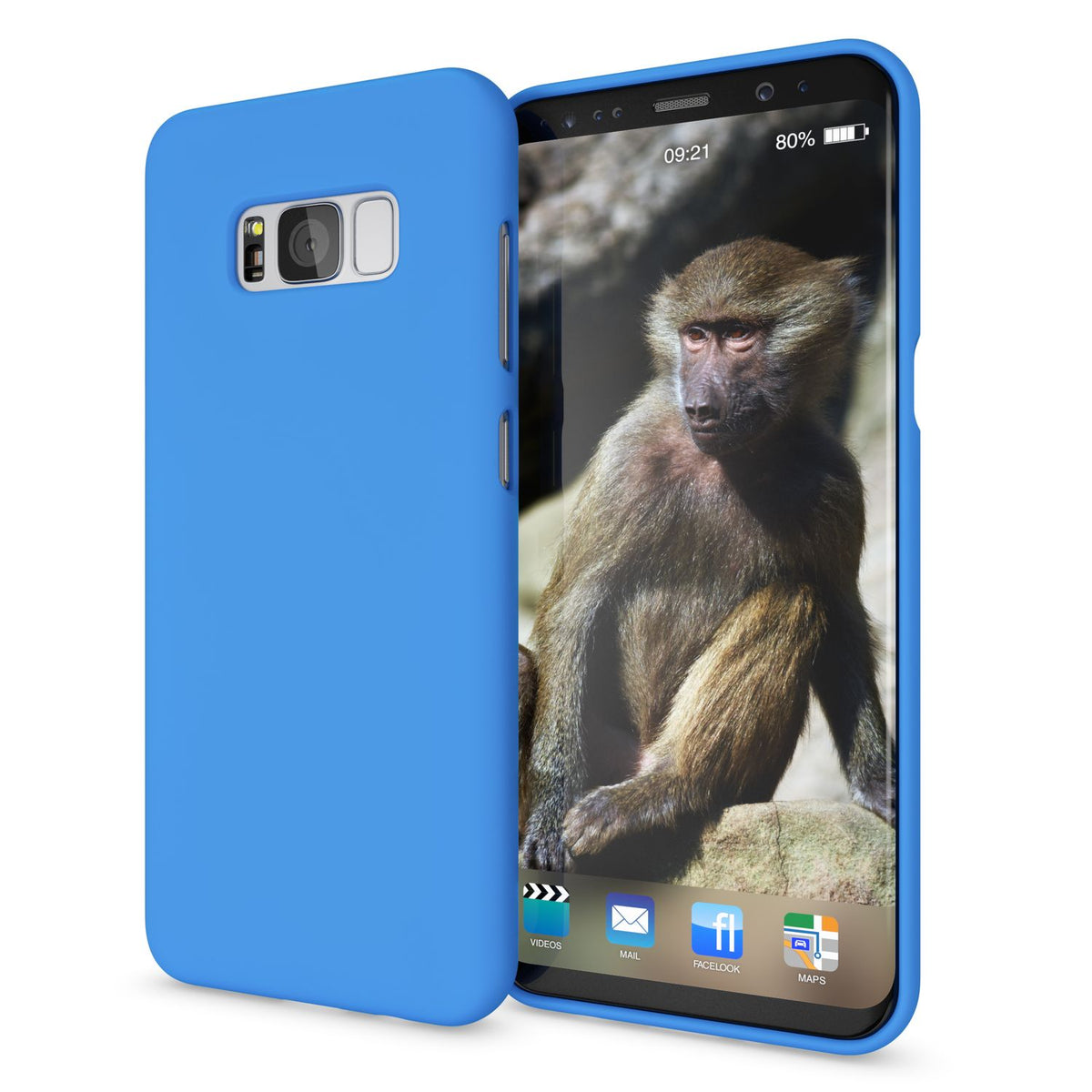 NALIA Neon Silikonhülle für Samsung Galaxy S8 – Soft-Touch & Signal-Neon – NEONSHOCK (Matte Schutzhülle) – Marke aus Berlin