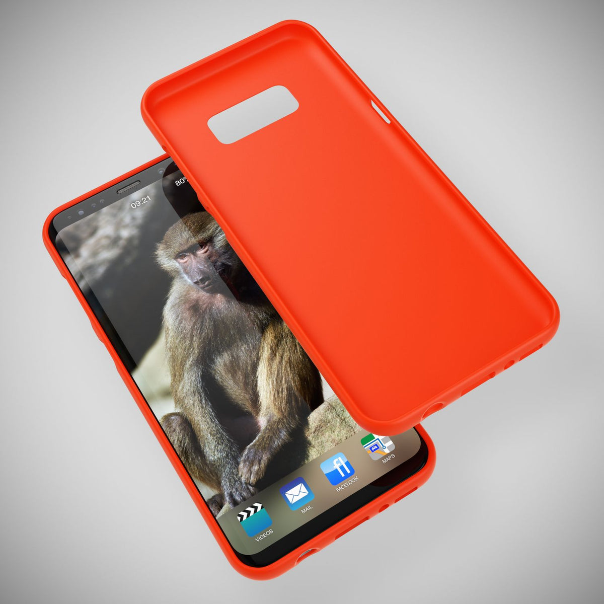 NALIA Neon Silikonhülle für Samsung Galaxy S8 – Soft-Touch & Signal-Neon – NEONSHOCK (Matte Schutzhülle) – Marke aus Berlin