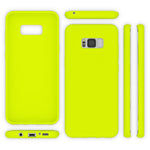 NALIA Neon Silikonhülle für Samsung Galaxy S8 Plus – Soft-Touch & Signal-Neon – NEONSHOCK (Matte Schutzhülle) – Marke aus Berlin