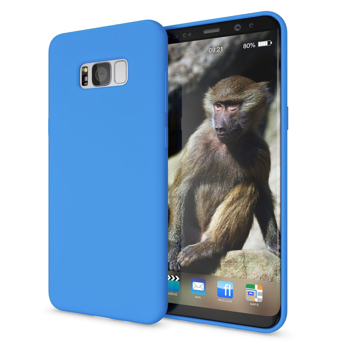 NALIA Neon Silikonhülle für Samsung Galaxy S8 Plus – Soft-Touch & Signal-Neon – NEONSHOCK (Matte Schutzhülle) – Marke aus Berlin