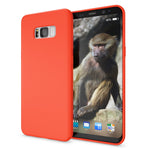 NALIA Neon Silikonhülle für Samsung Galaxy S8 Plus – Soft-Touch & Signal-Neon – NEONSHOCK (Matte Schutzhülle) – Marke aus Berlin