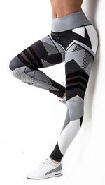 Printed Yoga Pants Women Fitness Gym Leggings - Reflective Sport