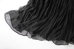 Damen Seidenkleid mit Puffärmeln | Luftsüßes Boho Maxikleid