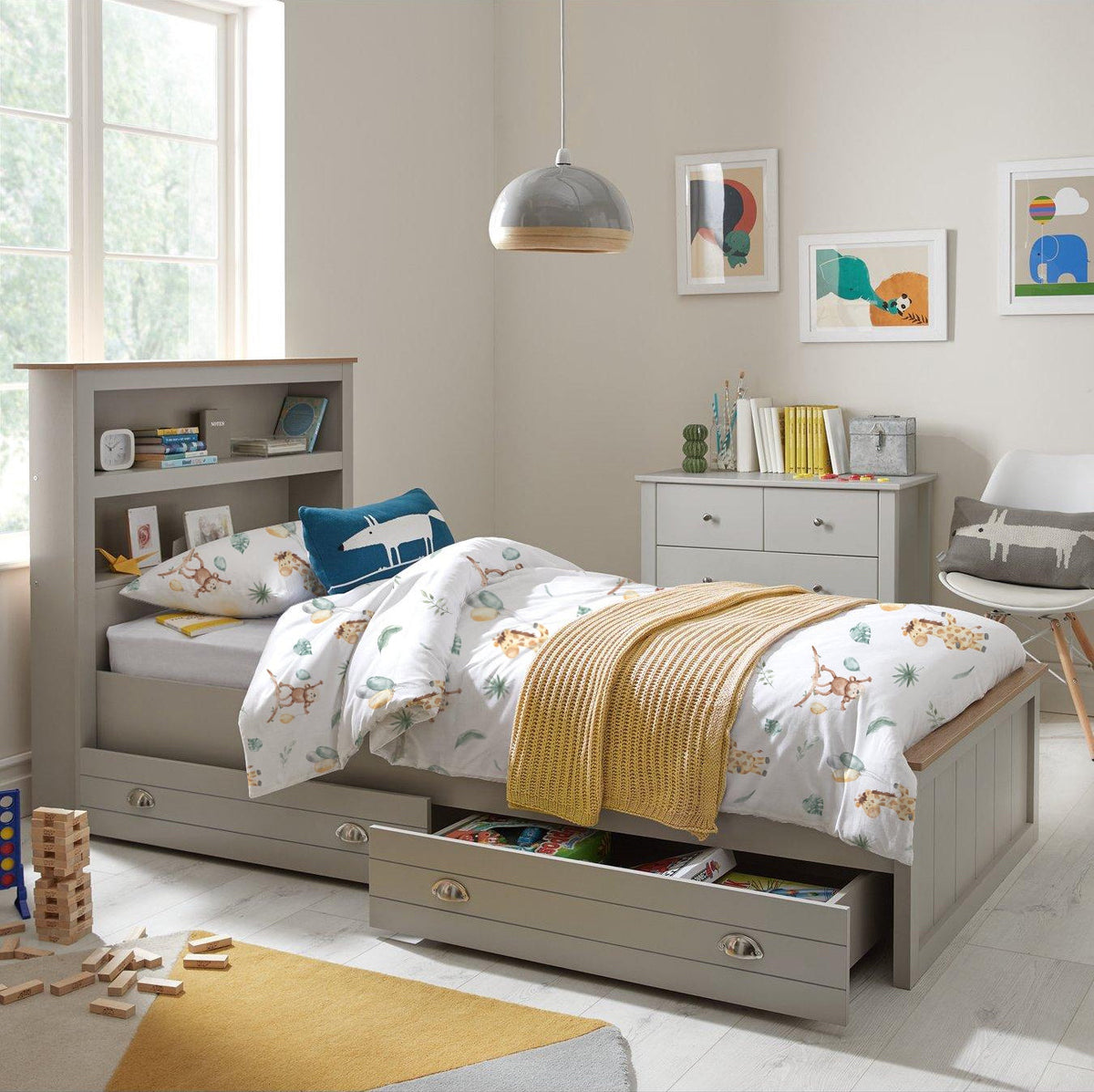 “Affe und Giraffe” Premium Kinderbettwäsche