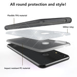 NALIA Glitzerhülle für Huawei P20 Lite – Funkelnder Glitzer-Look & Grip – SHINEPOP (Silikon Case) – Marke aus Berlin