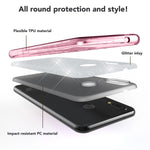NALIA Glitzerhülle für Huawei P20 Lite – Funkelnder Glitzer-Look & Grip – SHINEPOP (Silikon Case) – Marke aus Berlin