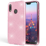 NALIA Glitzerhülle für Huawei P20 Lite – Funkelnder Glitzer-Look & Grip – SHINEPOP (Silikon Case) – Marke aus Berlin