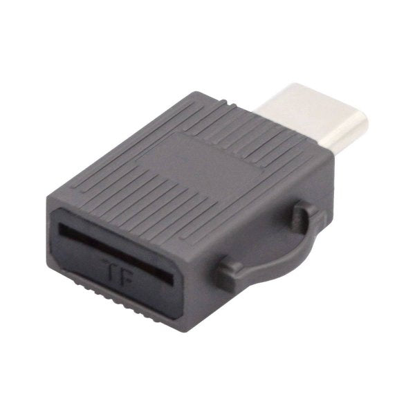 USB 3.1 Typ C Micro SD Karte Lesegerät Kartenleser SDXC Adapter in Grau | System-S