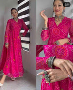 Beautiful Designer pakistaniSuit with bandhani digital print