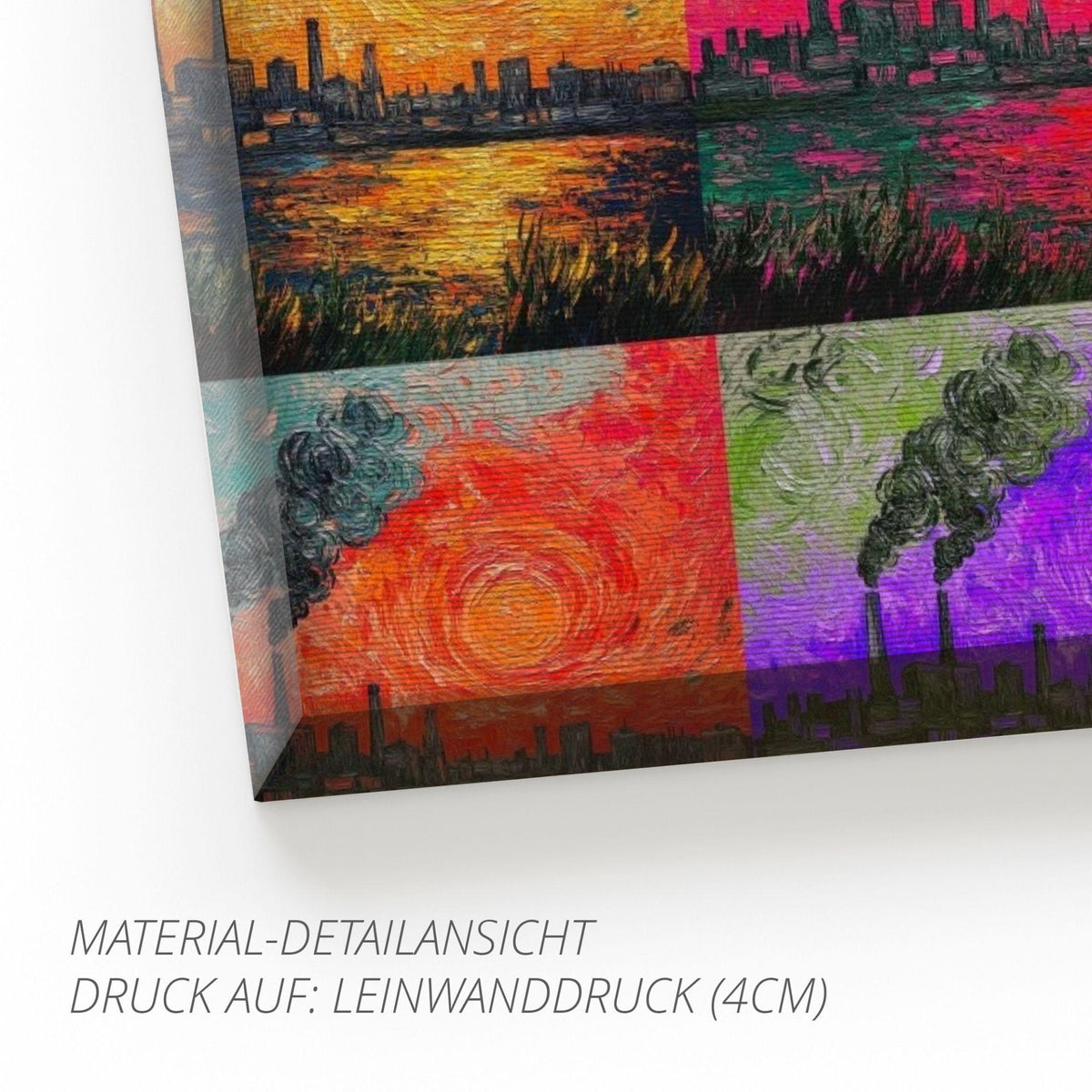 Ruhrpottromantik in Öl - Premiumdruck