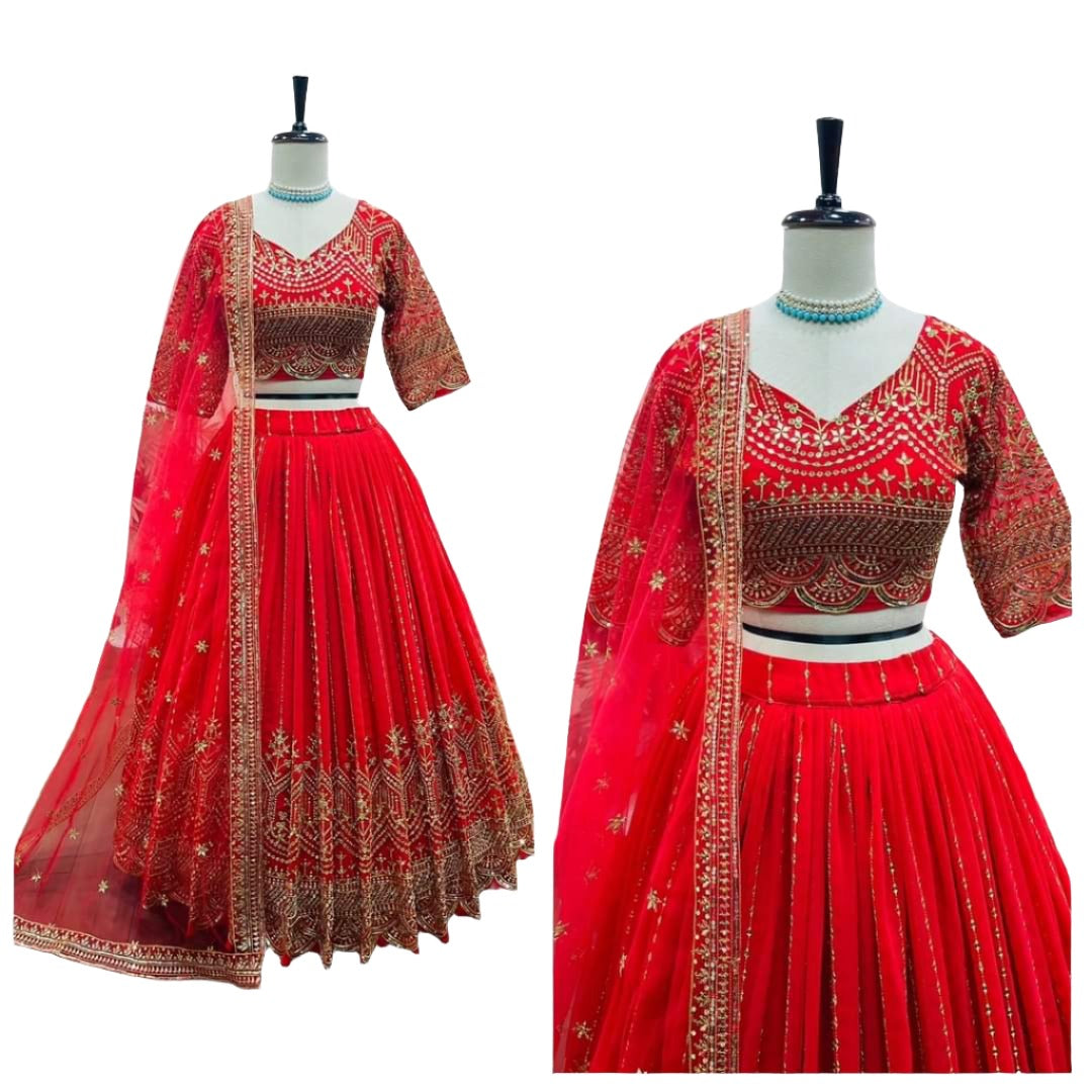 New Đěsigner Sequence  Lehenga -Choli With Dupatta