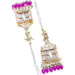 Earrings with Sahara Chain with Doli Kundan