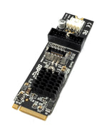 NVME Kabel 20 cm M-key NGFF Stecker zu USB 3.1 & 2.0 Front Panel Typ E Buchse | System-S