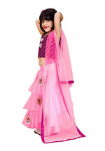 Lehenga & Blouse With Dupatta Embroidered in Belgium