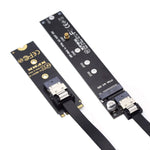 SFF-8654 NGFF M-key 40 cm NVME Kabel Stecker zu Buchse für Mainboard SSD | System-S