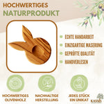 Eierständer Hase aus Olivenholz | Osterdeko & Tischdeko für Ostern und Frühlingszeit