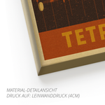 Tetraeder Bottrop – Retro Poster im 70er-Stil