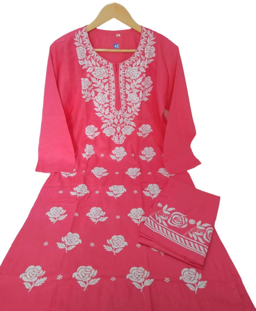 Lucknowi Chikankari Kurta Set In Germany