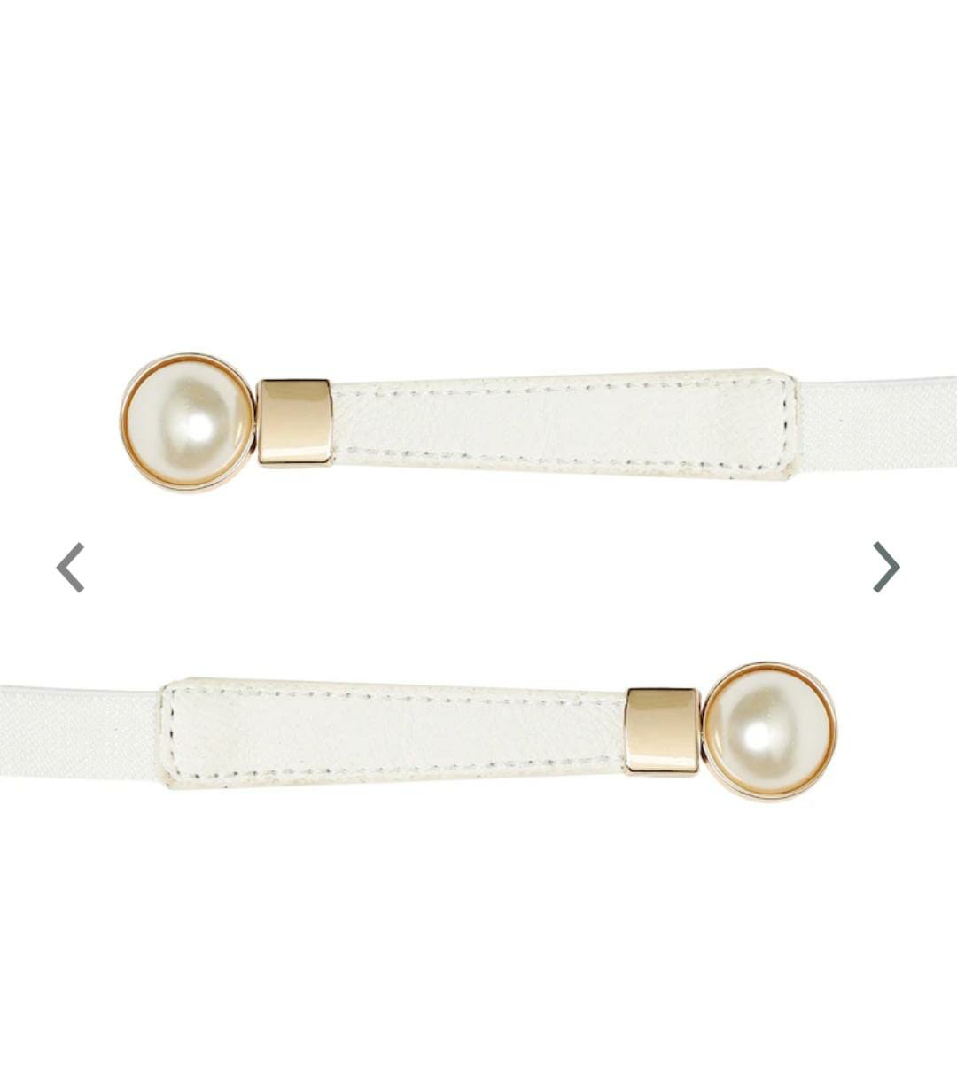 Women White Textured Belt Namma Markt