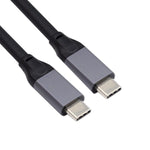 USB 3.1 Gen 2 Kabel 500 cm Typ C Stecker zu Stecker in Schwarz | System-S