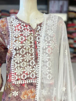 PARTY WEAR TOP AND SARARA WITH FANCY DUPATTA WITH EMBROIDERY WORK SUIT