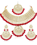 Kundan Gold Plated Choker Necklace Set for Women