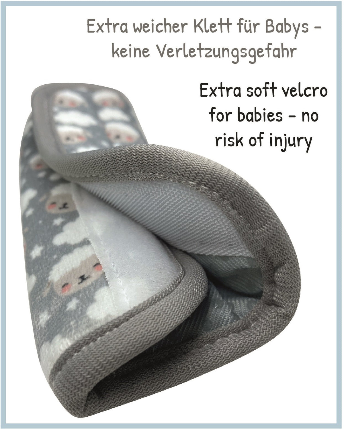 Baby Gurtschutz Schafe mit Wolken