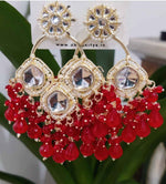 Gold-Plated Contemporary Chandbalis Earrings