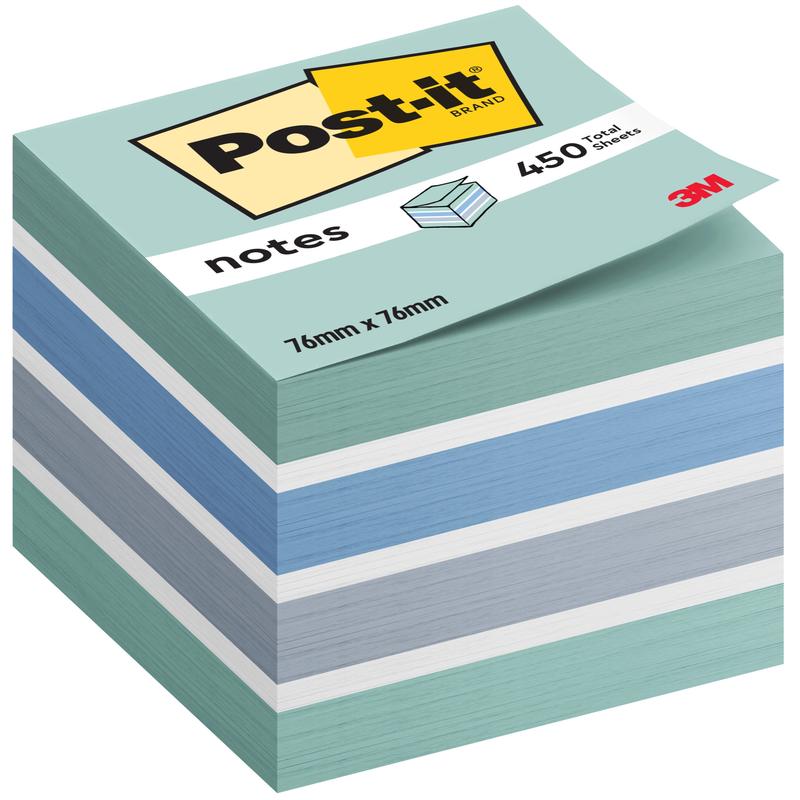 Post-it® Notes Würfel, 76 mm x 76 mm, 450 Blatt/Block, 100% PEFC