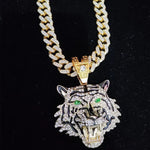 Tiger anhaenger Halskette