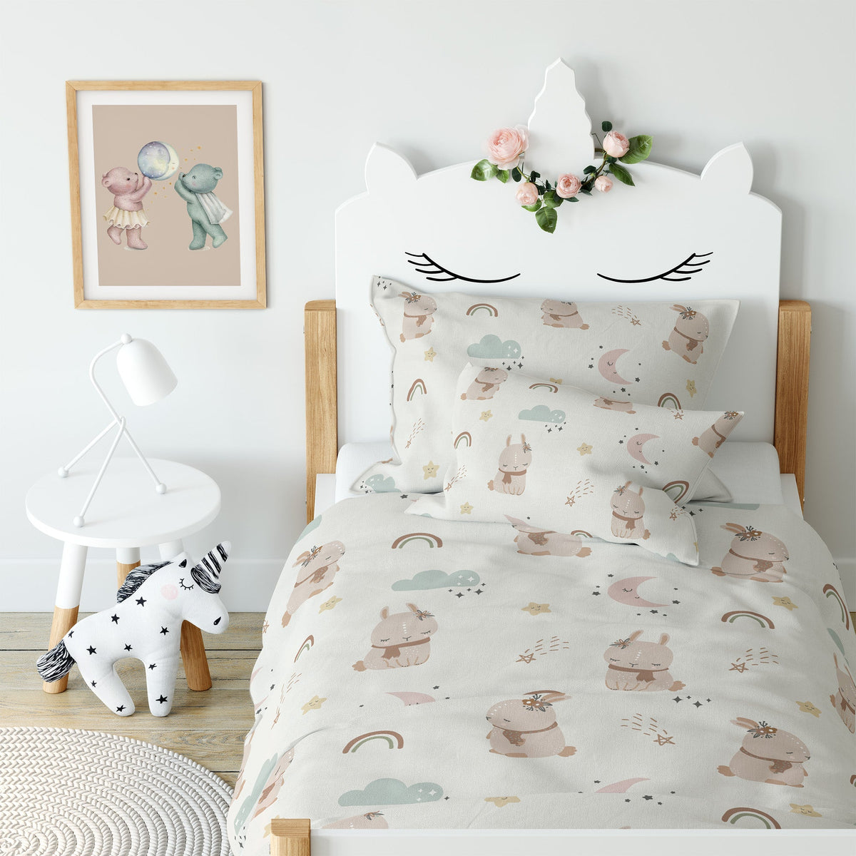 “Nordic Bunny” Premium Kinderbettwäsche