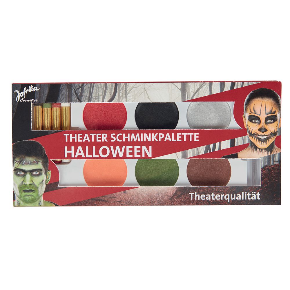 Make-up Set Halloween 6 Farben + 4 Stifte