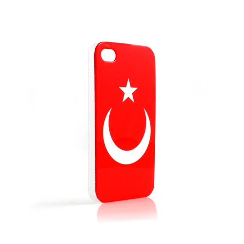 Hülle Case Cover Türkei Flagge für Apple iPhone 4 4S | System-S