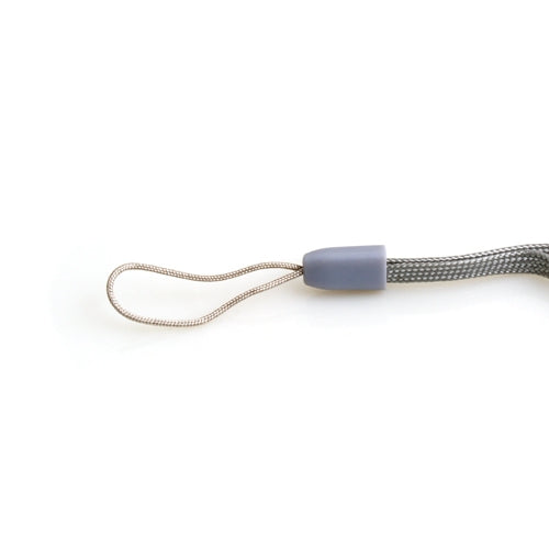 Halsband Umhängeband Trageband mit Schlaufe in Grau für Smartphone MP3-Player | System-S