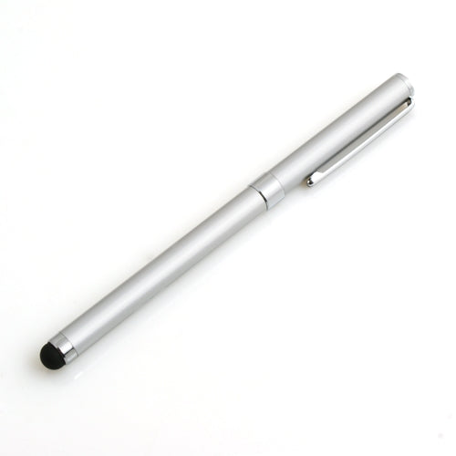 Stylus 2 in 1 Kugelschreiber in Silber für Tablet PC Smartphone | System-S