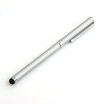 Stylus 2 in 1 Kugelschreiber in Silber für Tablet PC Smartphone | System-S