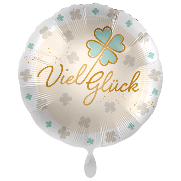 18"/Ø43cm Folienballon  "Viel Glück"