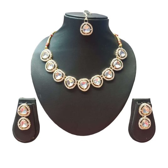 AD kundan Necklace Set In Frankfurt Namma Markt