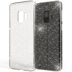 NALIA Glitzerhülle für Samsung Galaxy S9 – Funkelndes Silikon Case – DAZZLIN (Transparent & Stoßfest) – Marke aus Berlin
