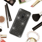 NALIA Glitzerhülle für Samsung Galaxy S9 – Funkelndes Silikon Case – DAZZLIN (Transparent & Stoßfest) – Marke aus Berlin