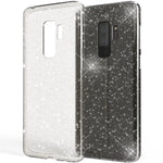 NALIA Glitzerhülle für Samsung Galaxy S9 Plus – Funkelndes Silikon Case – DAZZLIN (Transparent & Stoßfest) – Marke aus Berlin