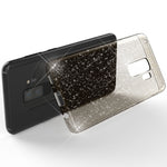 NALIA Glitzerhülle für Samsung Galaxy S9 Plus – Funkelndes Silikon Case – DAZZLIN (Transparent & Stoßfest) – Marke aus Berlin