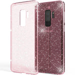 NALIA Glitzerhülle für Samsung Galaxy S9 Plus – Funkelndes Silikon Case – DAZZLIN (Transparent & Stoßfest) – Marke aus Berlin