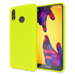 NALIA Neon Silikonhülle für Huawei P20 Lite – Soft-Touch & Signal-Neon – NEONSHOCK (Matte Schutzhülle) – Marke aus Berlin
