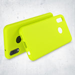 NALIA Neon Silikonhülle für Huawei P20 Lite – Soft-Touch & Signal-Neon – NEONSHOCK (Matte Schutzhülle) – Marke aus Berlin