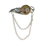 Flügel Brosche zum Steampunk Kostüm - 414014 | Bronze