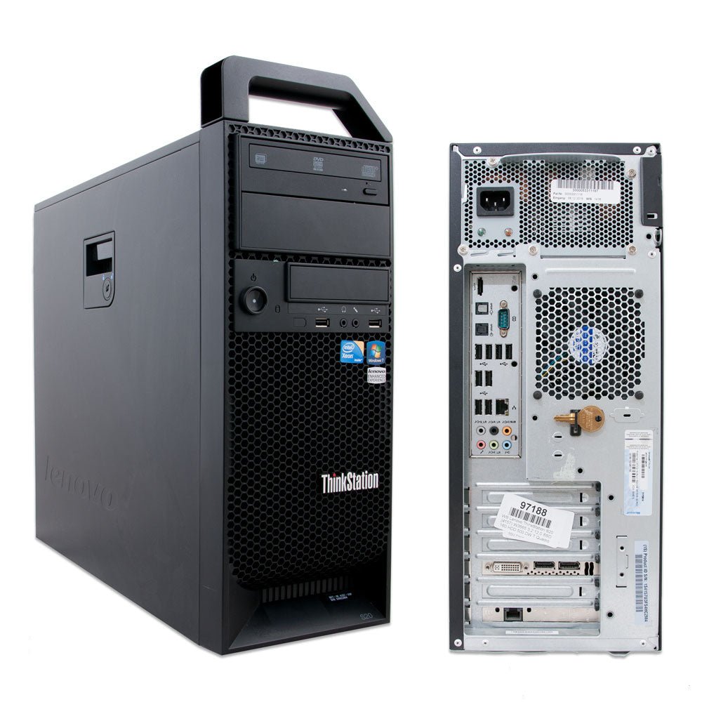 Lenovo ThinkStation S20 Xeon 160GB SSD + 500GB 24GB Win 10